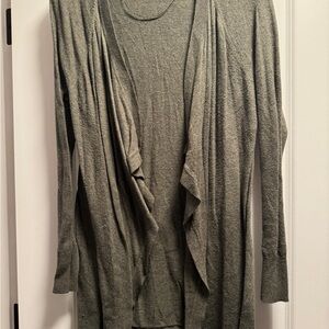 LOFT Women's Heather Gray Cardigan